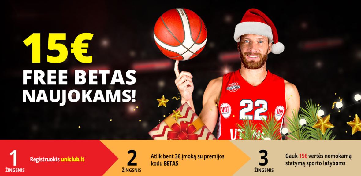 uniclub nemokamas statymas 15