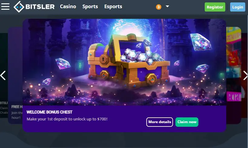 bitsler-premijos btisler welcome bonus premija